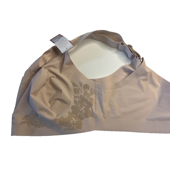 Cacique Pink Flower Unlined No Wire Comfort Women Bra 22/24 NWT - Picture 8 of 10